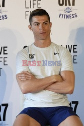 Cristiano Ronaldo na prezentacji CR7 Crunch Fitness