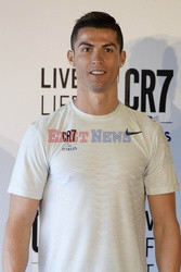 Cristiano Ronaldo na prezentacji CR7 Crunch Fitness