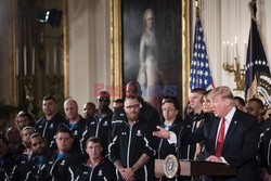 Prezydent Donald Trump spotkał się z żolnierzami podczas Wounded Warrior Project Soldier Ride