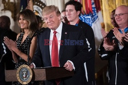 Prezydent Donald Trump spotkał się z żolnierzami podczas Wounded Warrior Project Soldier Ride