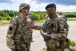 Żołnierze NATO na granicy polsko-litewskiej - Eyevine