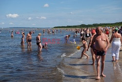 Plażowicze w Świnoujściu