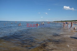 Plażowicze w Świnoujściu