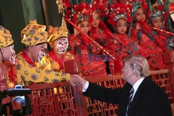 Donald Trump z wizytą w Chinach