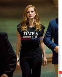 Jessica Chastain w koszulce akcji Time's Up