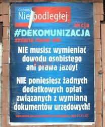 Dekomunizacja ulic w Polsce 