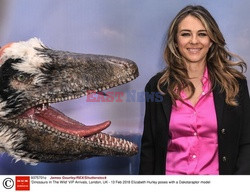 Elizabeth Hurley na pokazie Dinosaurs In The Wild