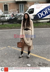 Street fashion na Tygodniu mody w Mediolanie - zima 2018/2019