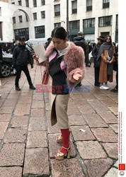 Street fashion na Tygodniu mody w Mediolanie - zima 2018/2019