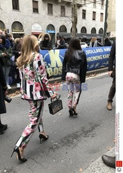 Street fashion na Tygodniu mody w Mediolanie - zima 2018/2019