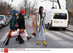 Street fashion na Tygodniu mody w Paryżu - zima 2018/19