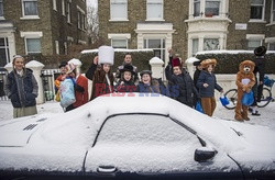 Londyńscy Żydzi obchodzą święto Purim - Eyevine