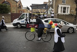 Londyńscy Żydzi obchodzą święto Purim - Eyevine