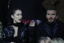 Bella Hadid i David Beckham na meczu Realu Madryt