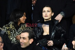 Bella Hadid i David Beckham na meczu Realu Madryt