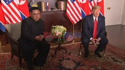 Donald Trump spotkał się z Kim Dzong Unem w Singapurze