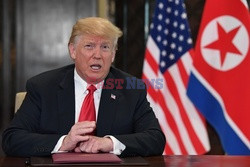 Donald Trump spotkał się z Kim Dzong Unem w Singapurze