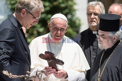 Papież Franciszek z wizytą w Światowej Radzie Kościołów w Genewie