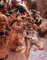 Hiszpańska Tomatina - AFP