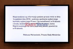 Sprostowanie premiera Mateusza Morawieckiego.