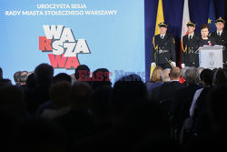 Uroczysta sesja Rady Warszawy