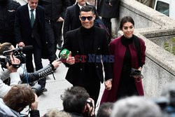 Cristiano Ronaldo i Georgina Rodriguez w drodze do sądu