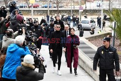 Cristiano Ronaldo i Georgina Rodriguez w drodze do sądu