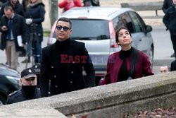 Cristiano Ronaldo i Georgina Rodriguez w drodze do sądu