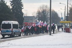 Marsz narodowców w Oświęcimiu