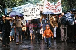 Strajki i demonstracje Solidarności