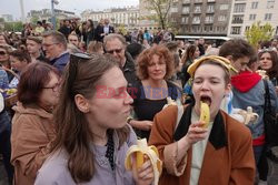 Narodowe jedzenie bananów