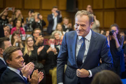 Donald Tusk na Uniwersytecie Warszawskim