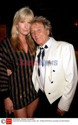 Rod Stewart i Penny Lancaster na imprezie Tramps