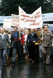 Strajki i demonstracje Solidarności