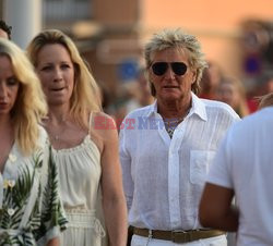 Rod Stewart i Penny Lancaster w Saint Tropez