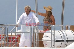 Rod Stewart i Penny Lancaster w Saint Tropez