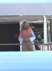 Rod Stewart i Penny Lancaster w Saint Tropez