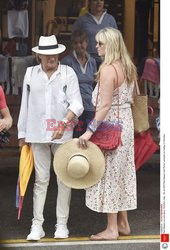 Rod Stewart i Penny Lancaster na wakacjach w Portofino