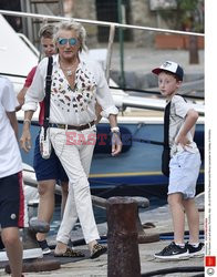 Rod Stewart i Penny Lancaster na wakacjach w Portofino