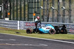 Robert Kubica rozbił bolid podczas kwalifikacji F1 GP Japonii