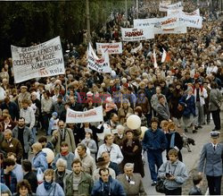 Strajki i demonstracje Solidarności