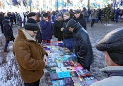 Manifestacja przed parlamentem w Kijowie