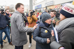 Szymon Hołownia w trasie po kraju