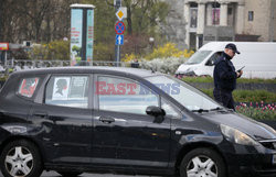 Samochodowy protest Strajku Kobiet