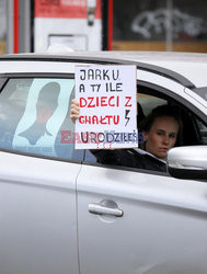 Samochodowy protest Strajku Kobiet