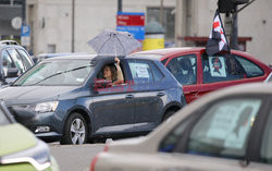 Samochodowy protest Strajku Kobiet