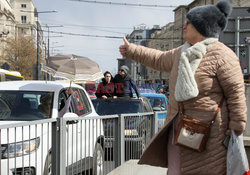 Samochodowy protest Strajku Kobiet