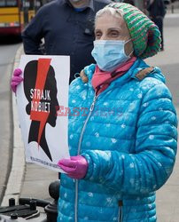 Samochodowy protest Strajku Kobiet