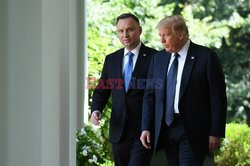 Prezydent Andrzej Duda na spotkaniu z Donaldem Trumpem