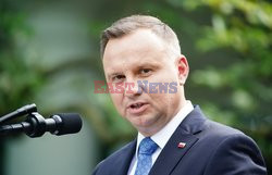 Prezydent Andrzej Duda na spotkaniu z Donaldem Trumpem